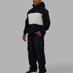 High Quality Custom Unisex Fleece Pullover Hoodie Zip Up Drop Shoulder Boxy Heavyweight 400 Gsm Oversized Half Zip Hoodies Men