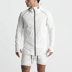 Wholesale Custom Full Zip Up Men Jacket Lightweight Sports Jacket