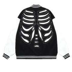Custom Chenille Embroidery Patch Leather Sleeve Baseball Youth College University School Flight Letterman Varsity Jacket For Men