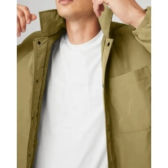 Autumn Winter Men's Custom Logo Zip Up Snaps College Letterman Baseball Nylon Polyester Vintage Flight Bomber Jacket For Men