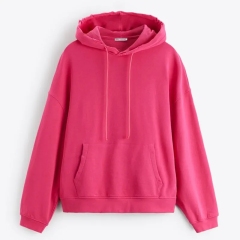 Custom Logo Men's Pouch Pocket Streetwear Hoodies Cotton French Terry Vintage Washed Distressed Ripped Hoodie For Men