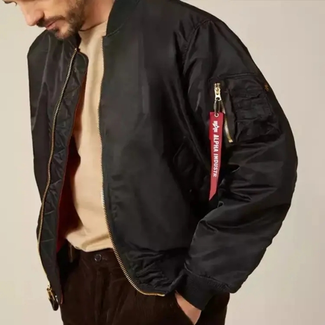Men's Custom Logo Bage Private Label Full Zip Up College Letterman Leather Nylon Polyester Flight Satin Bomber Jacket For Men