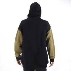 Men Custom Sample Unisex Fleece Pullover Hoodie Colorblock Drop Shoulder Boxy Thick Heavyweight 400 Gsm Oversized Hoodies Men