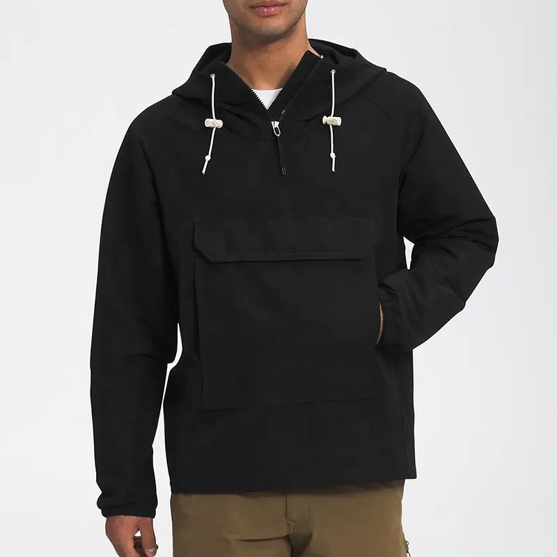 Custom Logo Manufacturer Oversize Outdoor Packable Reversible Upf 40+ 1/4 Zip Water Resistant Rain Softshell Jacket For Men