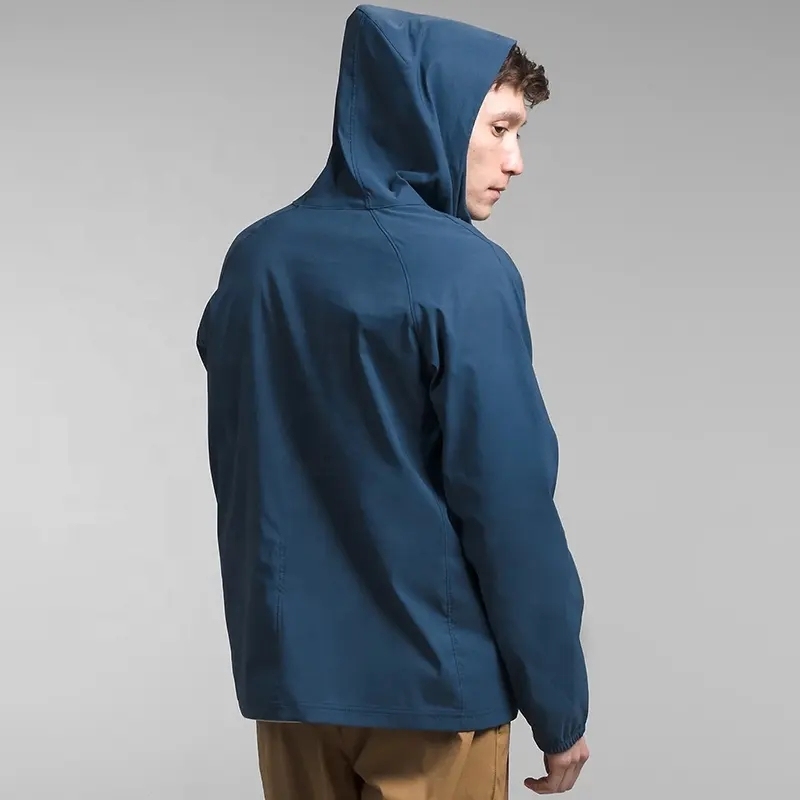 Custom Logo Manufacturer Oversize Outdoor Packable Reversible Upf 40+ 1/4 Zip Water Resistant Rain Softshell Jacket For Men