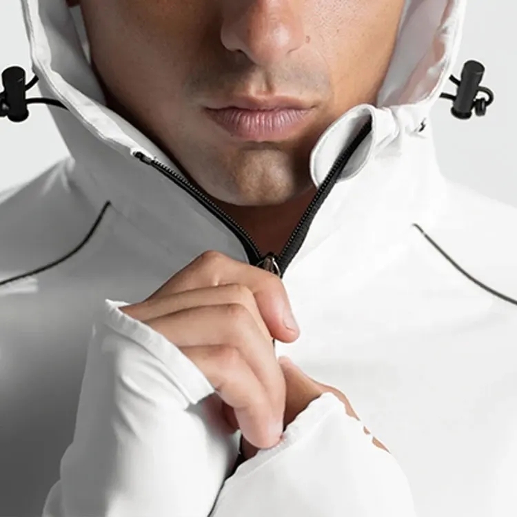 Wholesale Custom Full Zip Up Men Jacket Lightweight Sports Jacket