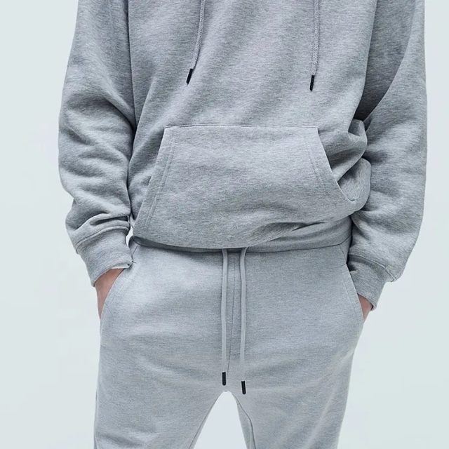 Custom Tech Fleece Sweat Suit Sports Hoodie And Jogger Two Piece Sets Men Tracksuit