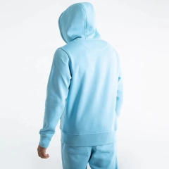 Custom Embroidery Knit Anti-pilling Cotton Polyester Hoodie And Jogger Set Two Piece Tech Fleece Tracksuit For Men