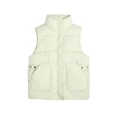 Autumn and winter down cotton vest loose vest outer vest coat sleeveless vest