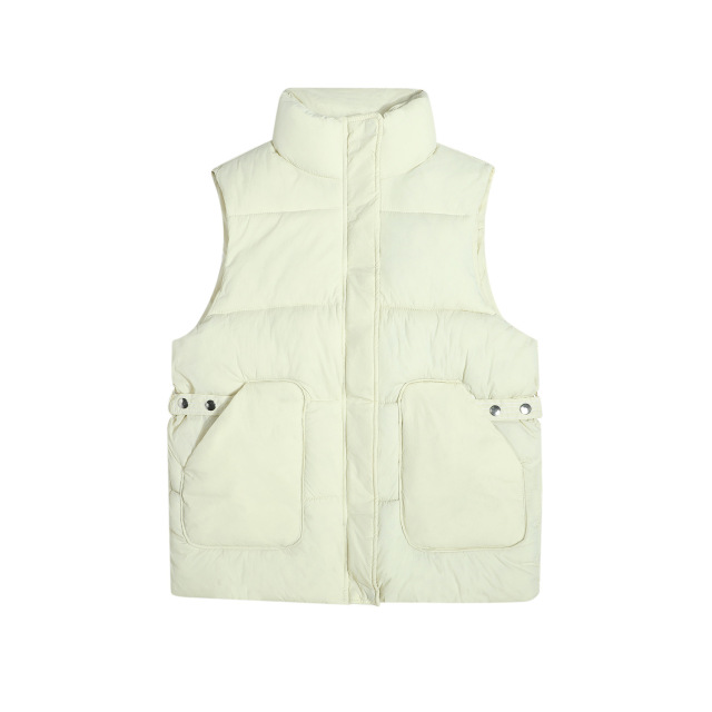 Autumn and winter down cotton vest loose vest outer vest coat sleeveless vest