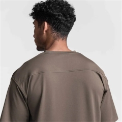 New Design Cotton Jogging Gym Loose Fit 100% Cotton Oversized Tee Shirt Short Sleeves Acid Wash Men T Shirts