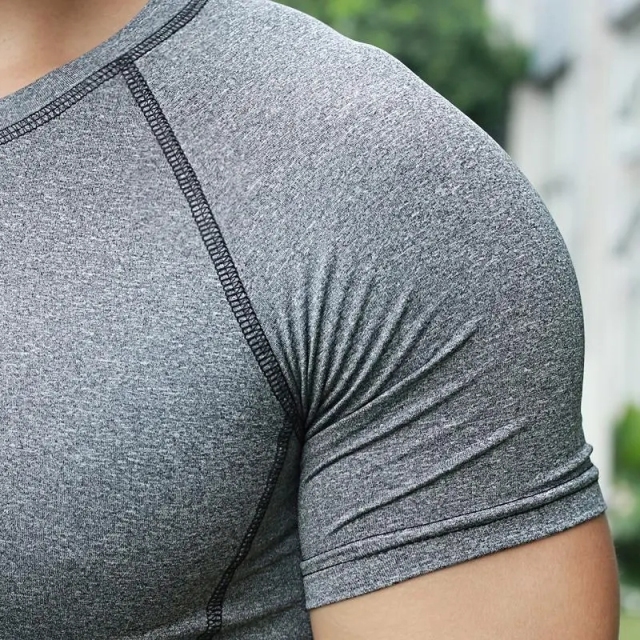 Custom Logo Printing Tshirt Sports Gym Plain Bodybuilding Shorts Sleeve Men T-shirts