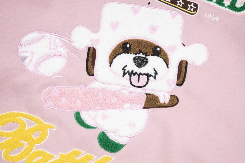 Autumn hip-hop personality loose and versatile retro towel embroidered cartoon baseball uniform for men and women