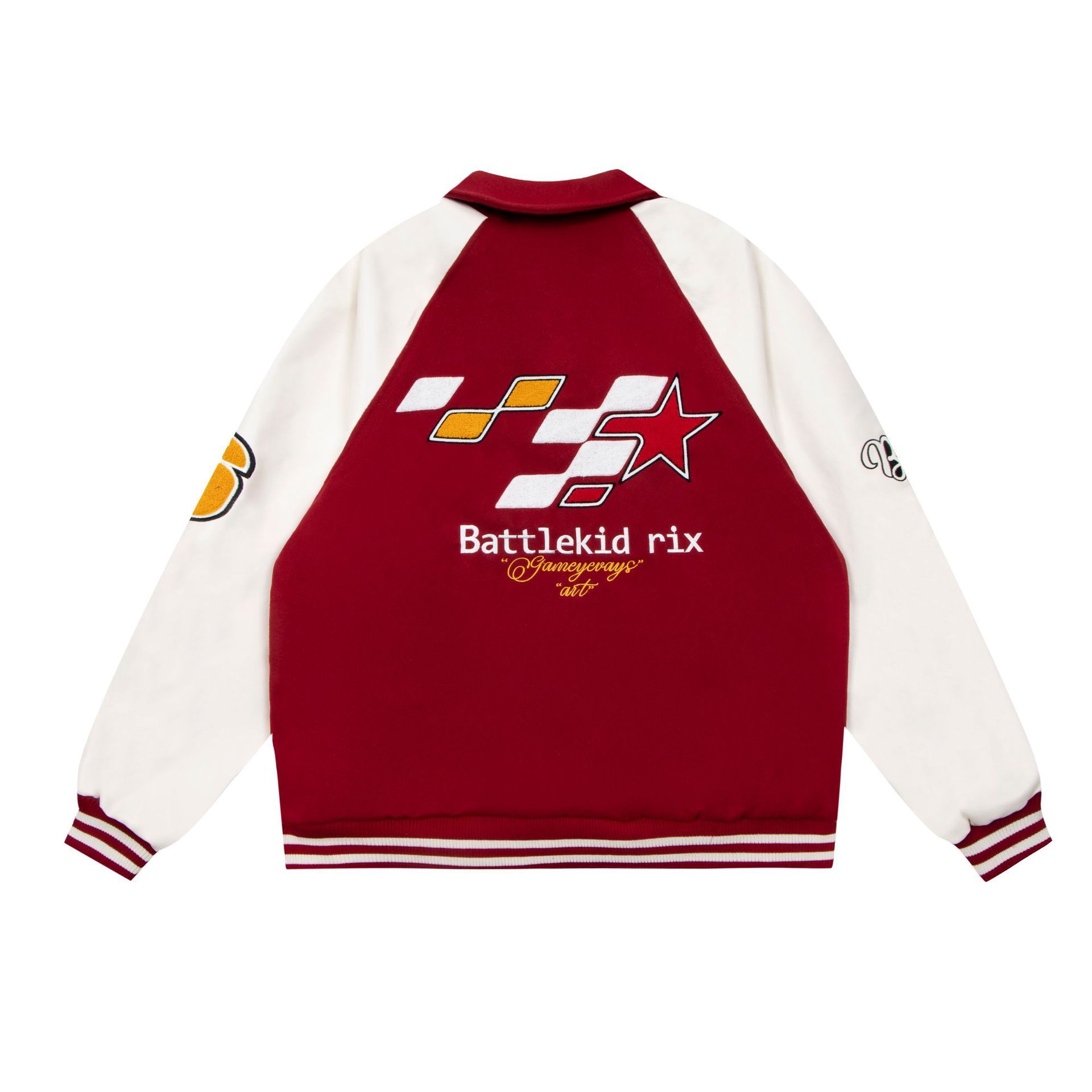 West coast hiphop street cardigan jacket casual loose baseball uniform