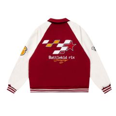 West coast hiphop street cardigan jacket casual loose baseball uniform