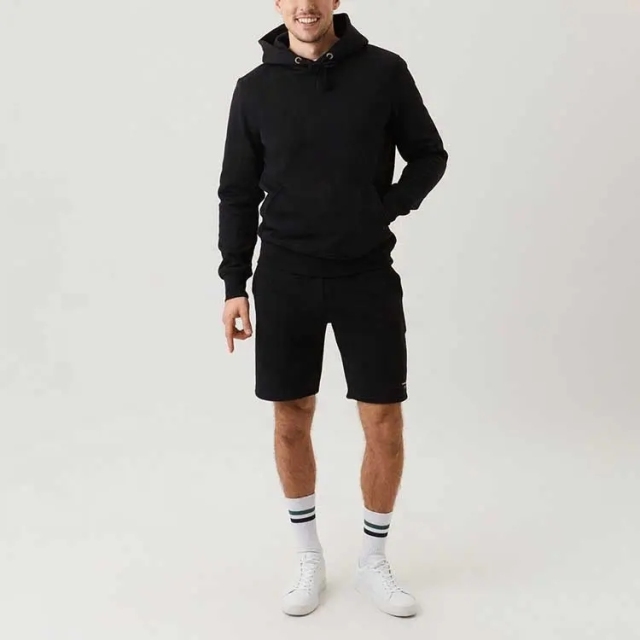 Custom Sportswear Tech Fleece Unbranded Tracksuit Hoodie And Shorts Two Pieces Sets Men Tracksuit