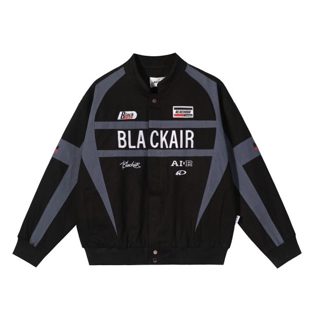 Colorblock baseball jacket for men and women loose winter warm cotton jacket