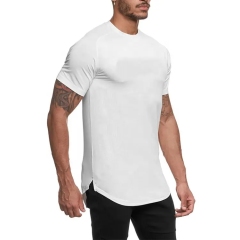 Wholesale Plain Printing Logo T-shirt Custom Brand Cotton Tee Athletic Fit Men Sports Tshirt