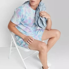 Wholesale Custom Casual Premium Hip Hop Sublimation Cotton Men Tshirt Tie Dye Tshirt