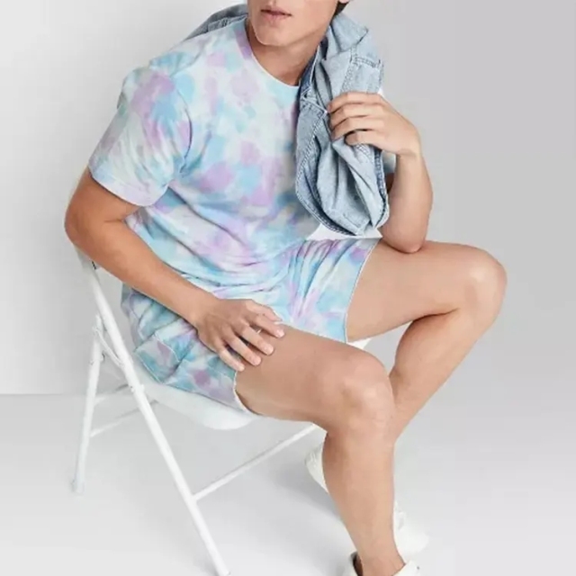 Wholesale Custom Casual Premium Hip Hop Sublimation Cotton Men Tshirt Tie Dye Tshirt