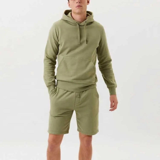 Custom Sportswear Tech Fleece Unbranded Tracksuit Hoodie And Shorts Two Pieces Sets Men Tracksuit