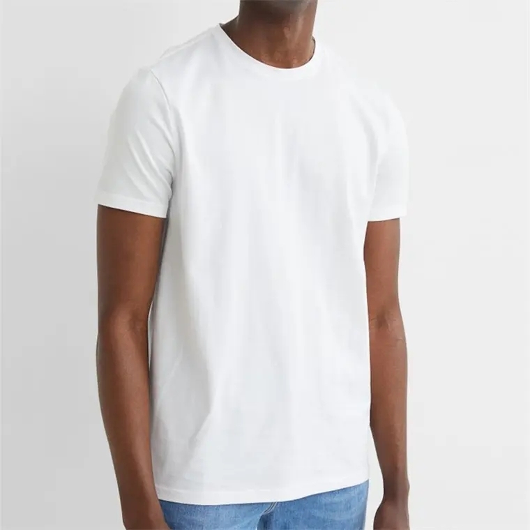 Custom Logo Cotton Fashion Design Solid Slim Fit Sport T-shirt For Men