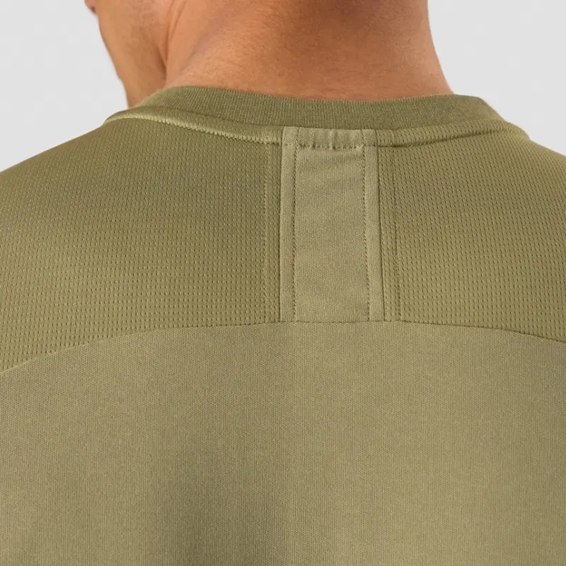 Wholesale High Quality 100%polyester Men Gym T Shirt Breathable Mesh Training Tee Button Neck Polo Shirt Men