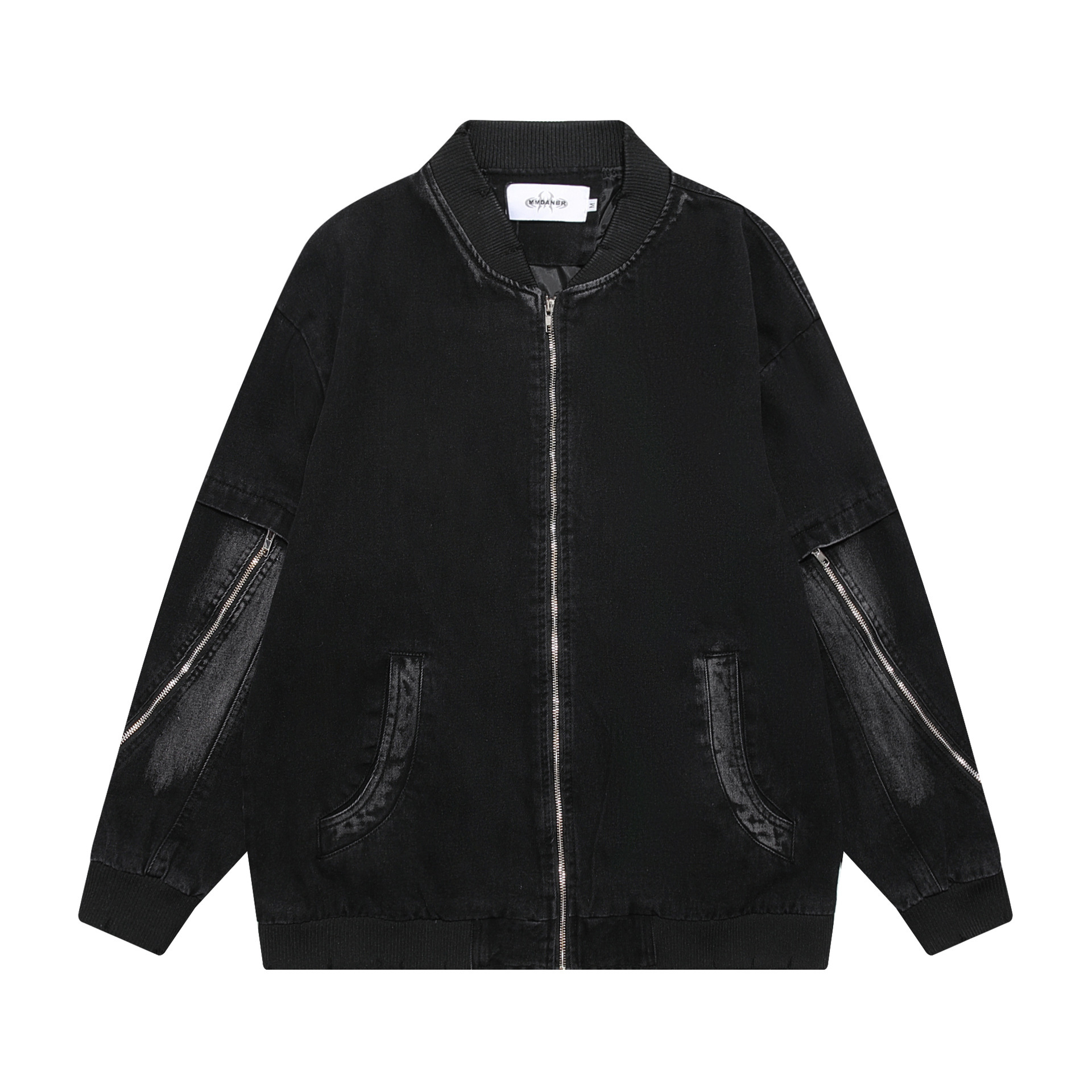 Retro niche cardigan jacket loose washed distressed denim jacket