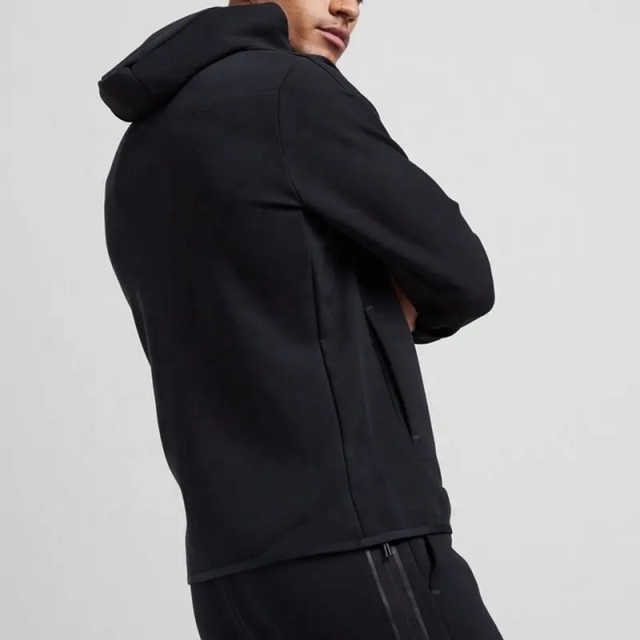 Men's Custom Logo Men Polyester Cotton Tech Fleece Tracksuit Hoodie Shorts Sets Two Pieces Jogging Tracksuit Men Sweat Suits