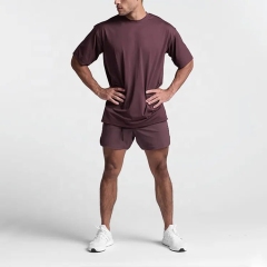 Wholesale Plain Printing Logo T-shirt Custom Brand Cotton Tee Men Oversize Sports Tshirt