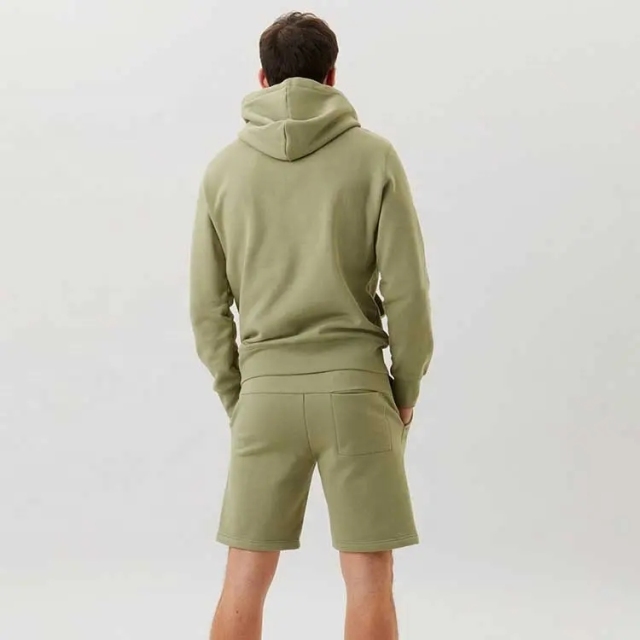 Custom Sportswear Tech Fleece Unbranded Tracksuit Hoodie And Shorts Two Pieces Sets Men Tracksuit