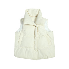 New popular autumn and winter waistcoat loose outer wear down cotton vest jacket