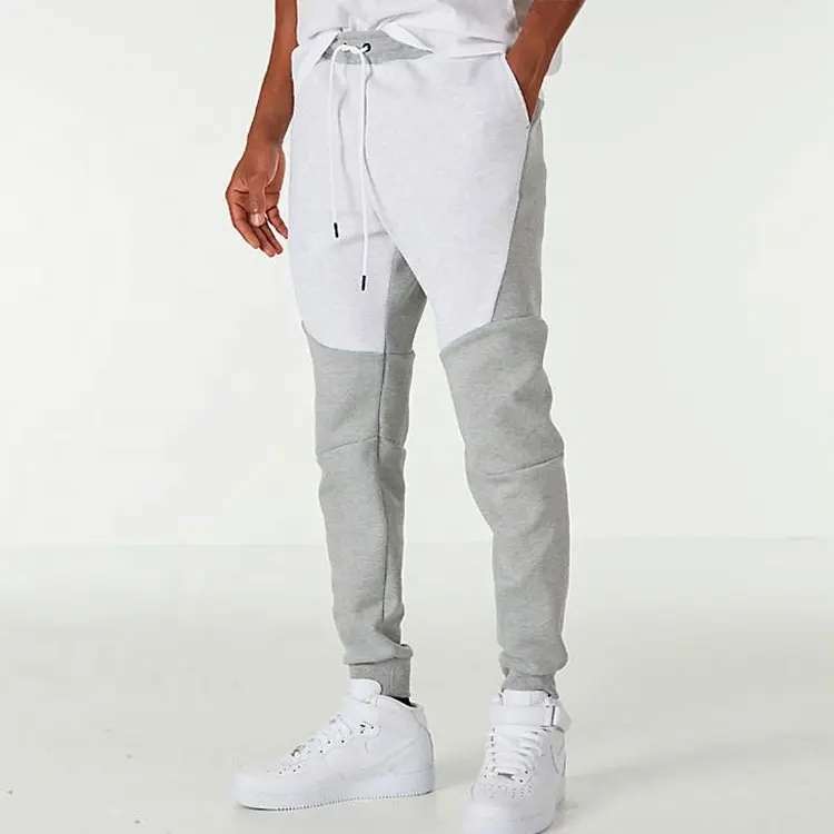 Manufacturing Men Custom Design Zip Up Hoodie And Sweatpants Set Color Block Cotton Sweatsuit Tracksuit For Men
