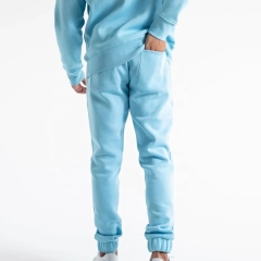 Custom Embroidery Knit Anti-pilling Cotton Polyester Hoodie And Jogger Set Two Piece Tech Fleece Tracksuit For Men