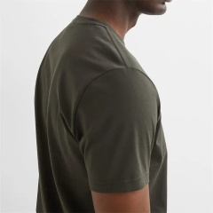 Custom Logo Cotton Fashion Design Solid Slim Fit Sport T-shirt For Men