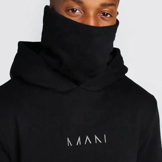 Men's Embroidery Logo Designer Hooded Jogging Sets Vintage Heavyweight Organic Cotton Fleece Full Face Masked Tracksuit