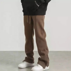 Oem Custom Flare Sweatpants Loose Wide Leg Baggy Joggers Heavyweight Cotton Mens Flared Sweatpants For Men