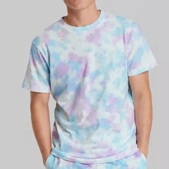Wholesale Custom Casual Premium Hip Hop Sublimation Cotton Men Tshirt Tie Dye Tshirt