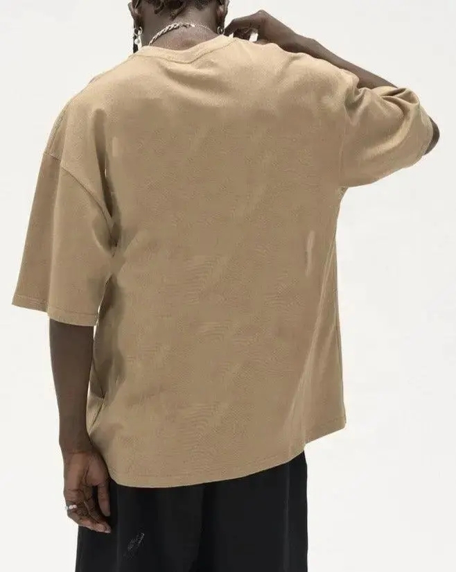 Heavy Weight Cotton Oversized Custom Letters Foam Screen Printing Graphic T Shirt 3d Puff Print T-shirt