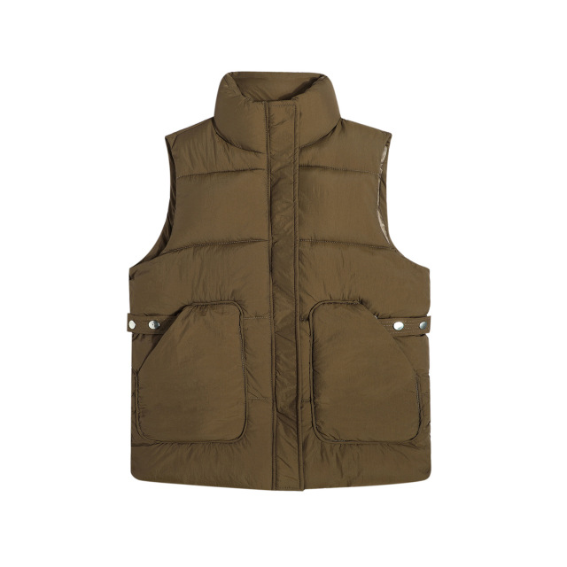 Autumn and winter down cotton vest loose vest outer vest coat sleeveless vest