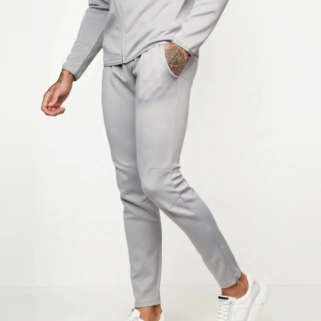 Men's Embroidery Polyester Jogger Sweatsuit Two Piece Set Plus Size Tech Fleece Hoodie Unbranded Full Zip Up Tracksuit For Men