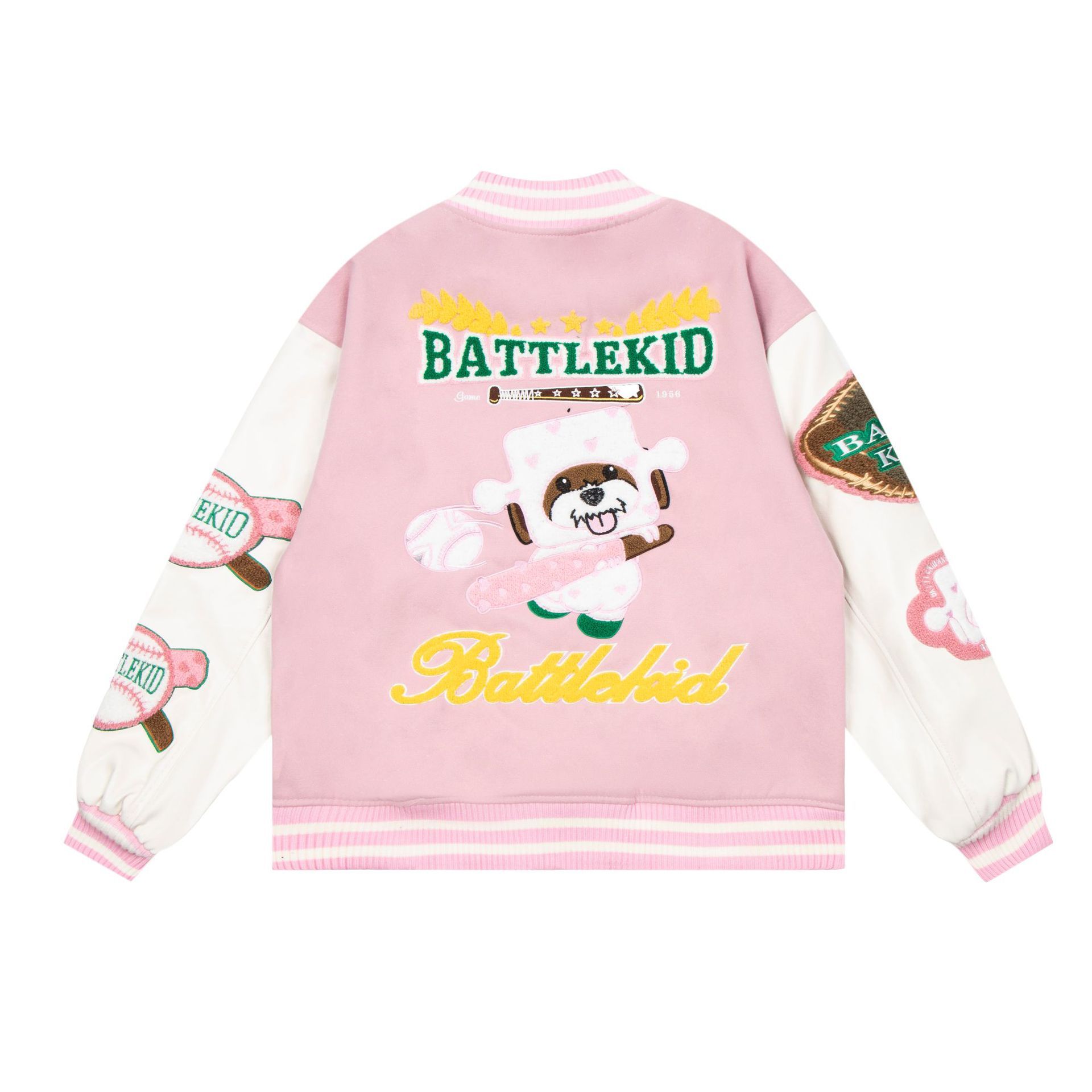 Autumn hip-hop personality loose and versatile retro towel embroidered cartoon baseball uniform for men and women
