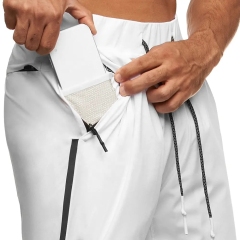 Men Custom Fit Street Wear 4-way Stretch Sweat-wicking Sports Zipper Pocket Jogger