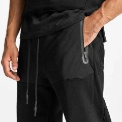 Men's Customize Logo Designer Straight Fit Jogging Pants Track Pants Sports Heavyweight French Terry Jogger With Zip Pocket