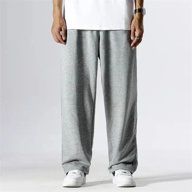 Custom Joggers Men's Loose Slim Fit Sport Trouser Wide Leg Casual Sports Street Wear Elastic Waist Band Men Jogger Pants