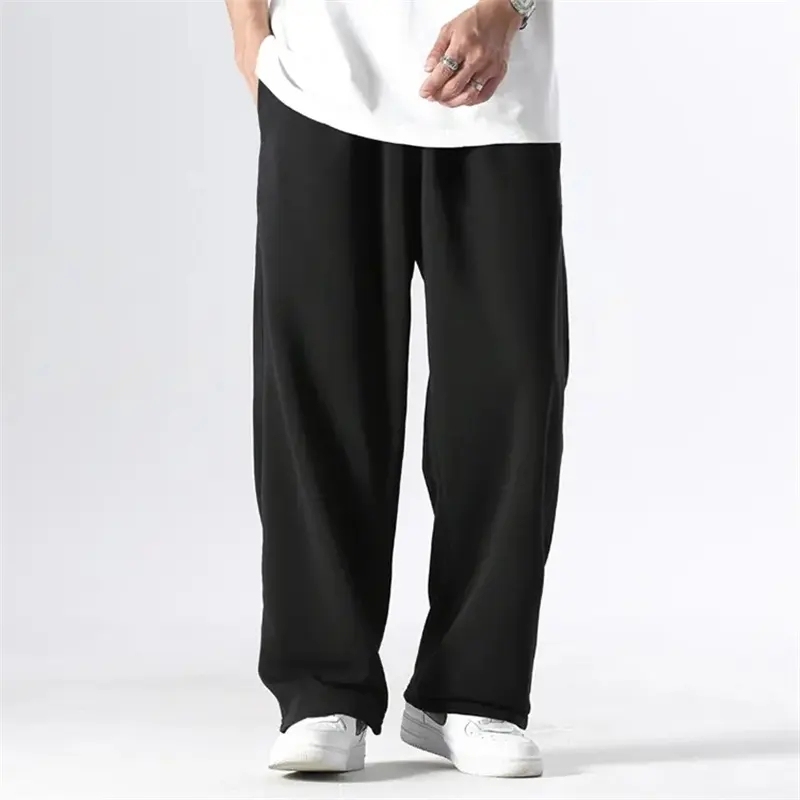 Custom Joggers Men's Loose Slim Fit Sport Trouser Wide Leg Casual Sports Street Wear Elastic Waist Band Men Jogger Pants