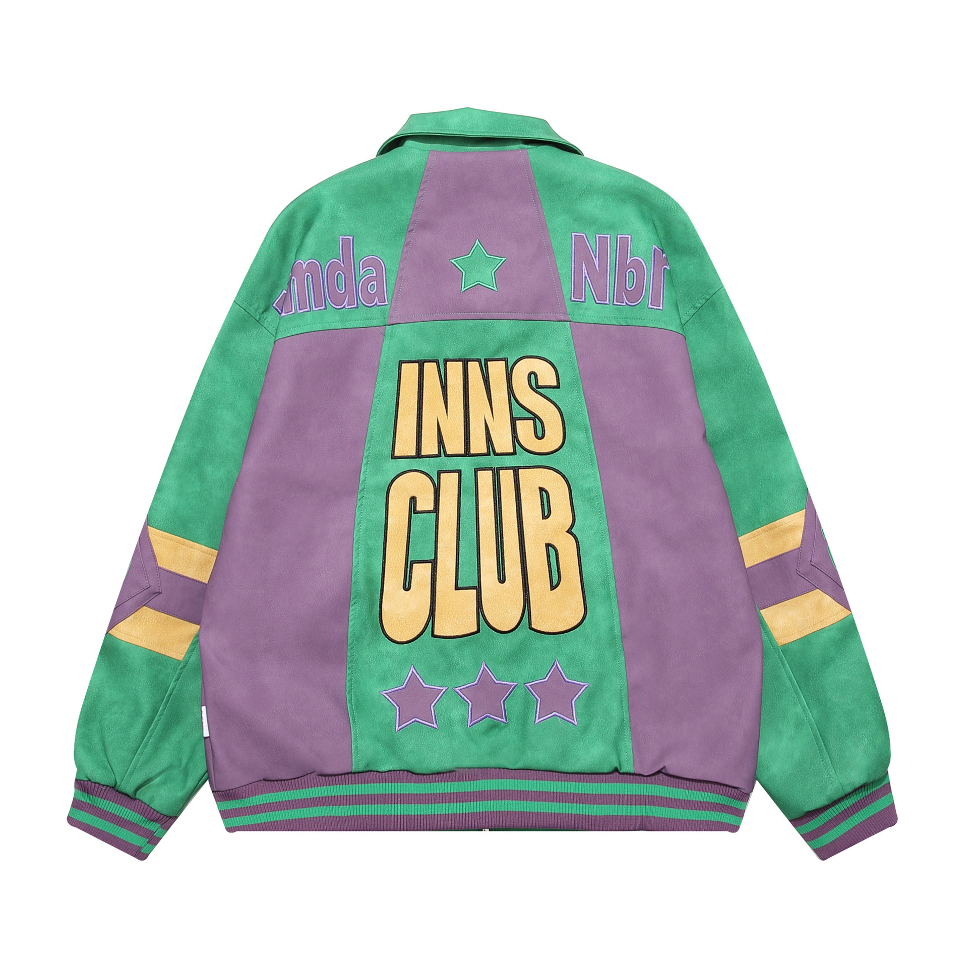 Embroidery Logo Leather Baseball Bomber Leather Varsities Jacket For Men