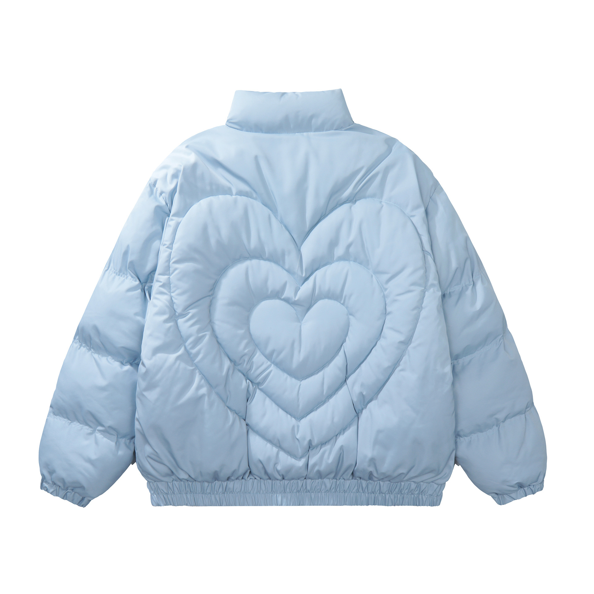 New winter cotton coat, unisex love design bread down jacket