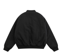 Winter letter embroidered quilted baseball uniform unisex casual workwear jacket