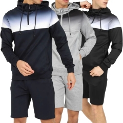 Men's Summer Hoodie Set Sweatshirt Shorts Gym Shorts Sets For Men Short Set